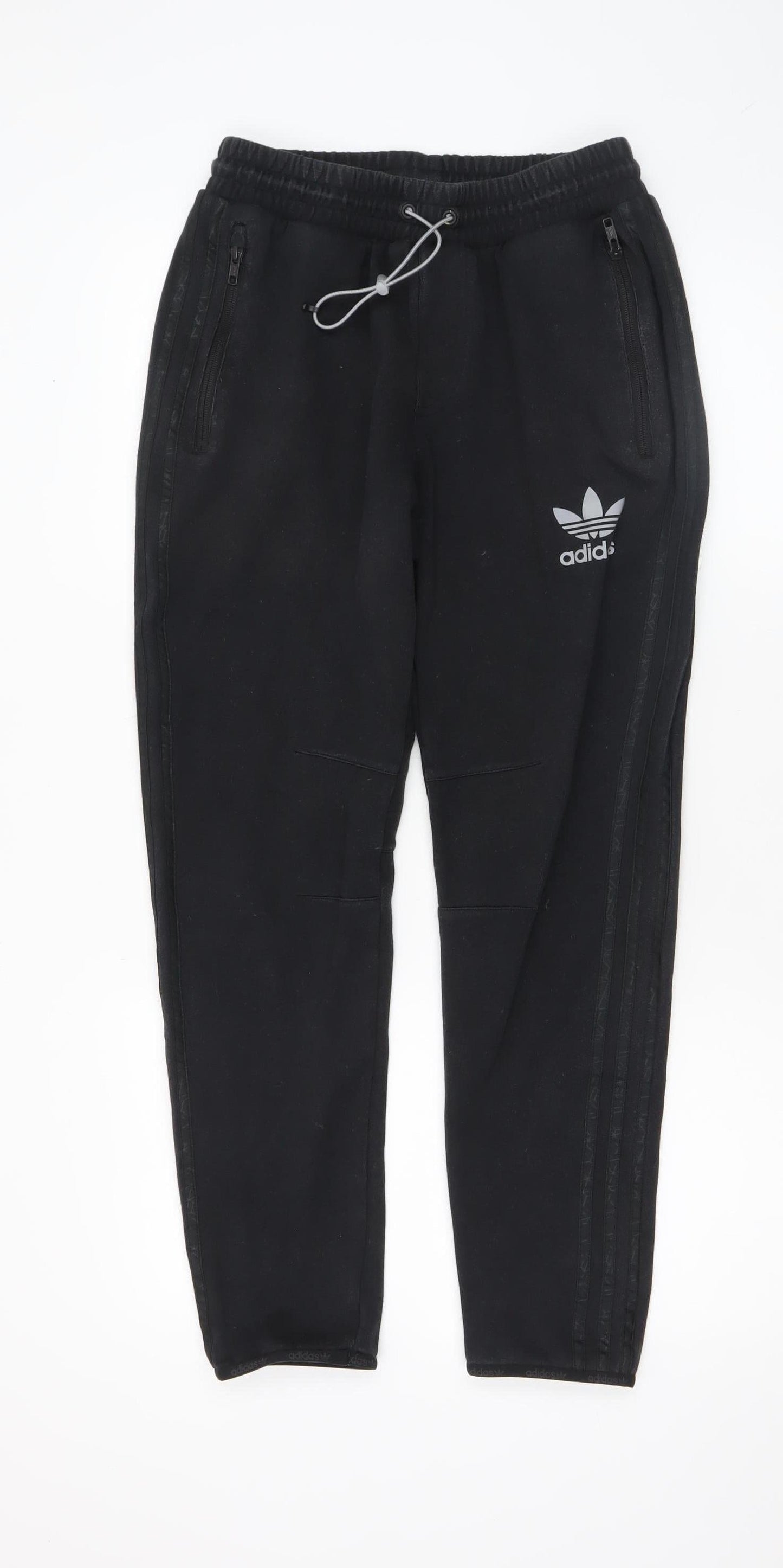 Adidas Originals Mens Black Small Jogger Sweatpants 67% Cotton 33% Polyester