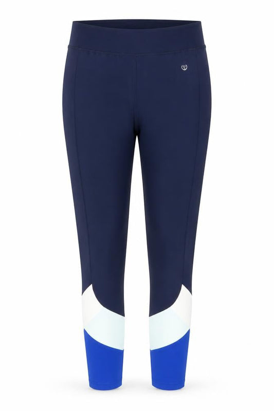 Dunnes Women Blue Colourblock Performance Leggings L