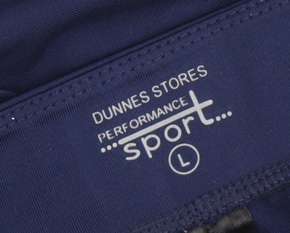 Dunnes Stores Women Blue Colourblock Performance Leggings L