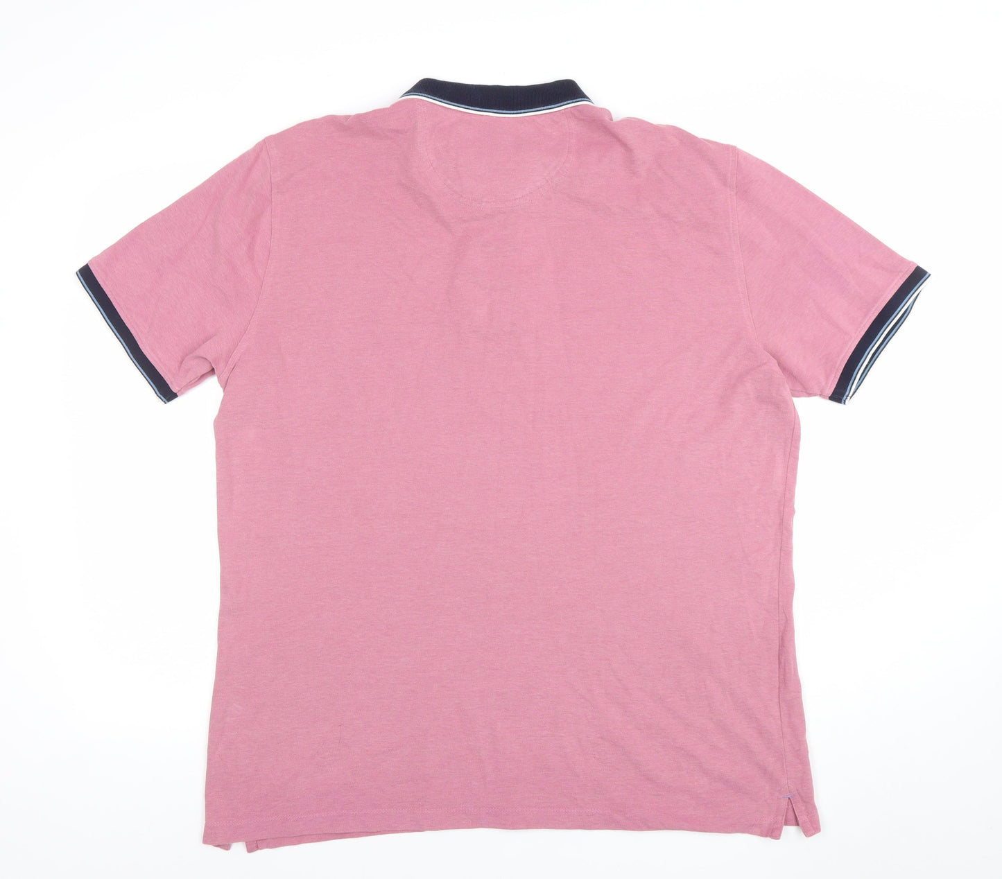 Marco Capelli Men's Pink 2XL Polo Shirt Cotton Blend Casual