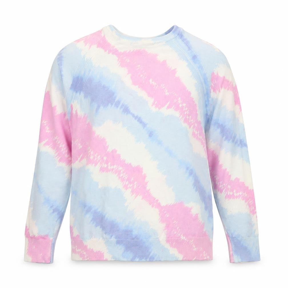 Marks & Spencer Women’s Pink Blue Tie-Dye Pullover Jumper Size S