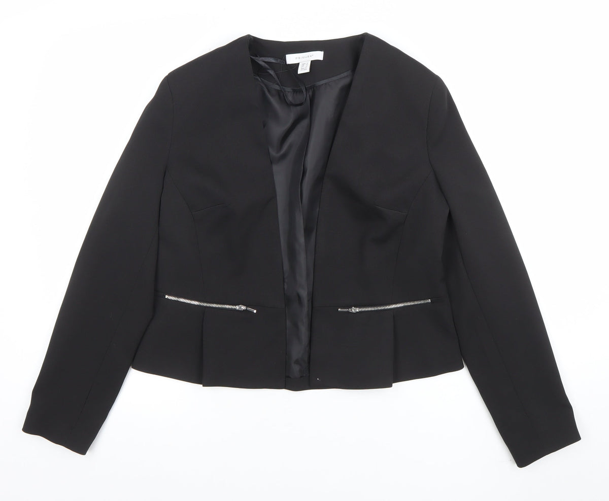Primark Women’s Black Size 12 Stretch Blazer Jacket