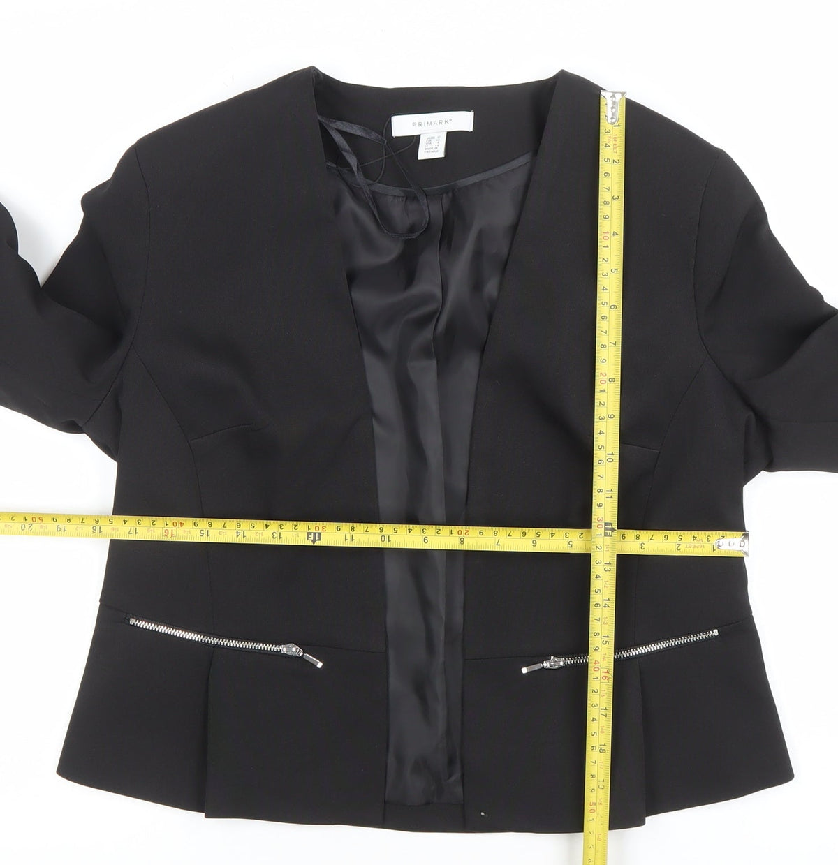 Primark Women’s Black Size 12 Stretch Blazer Jacket