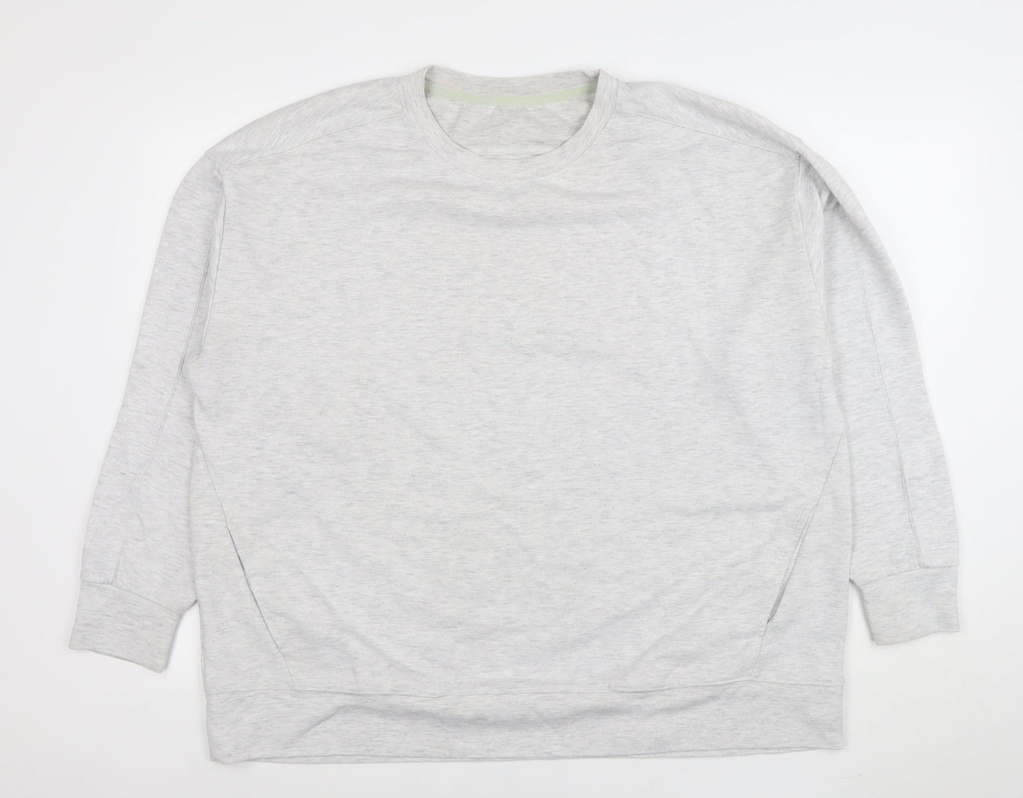 Dunnes Stores Women’s Grey XL Pullover Sweatshirt Crew Neck Cotton Blend