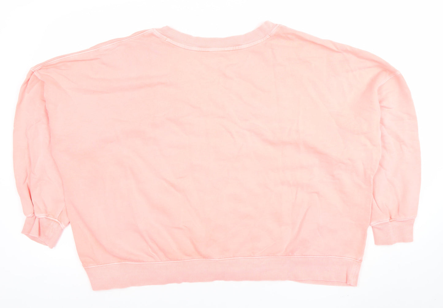 B by Boutique Women Pink XL Pullover Sweatshirt Cotton Elastane