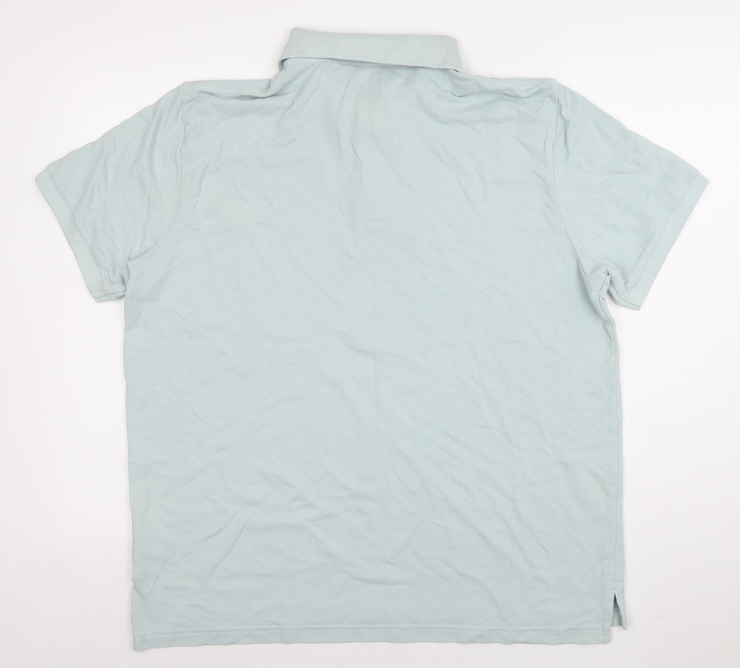 American Eagle Men’s Light Blue Classic Fit Cotton Polo Shirt L