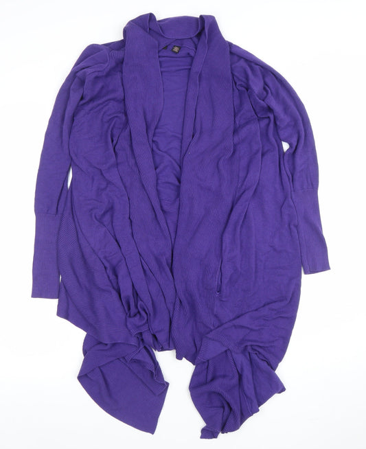 Ted Baker Womens Purple Knit Open Cardigan Size S