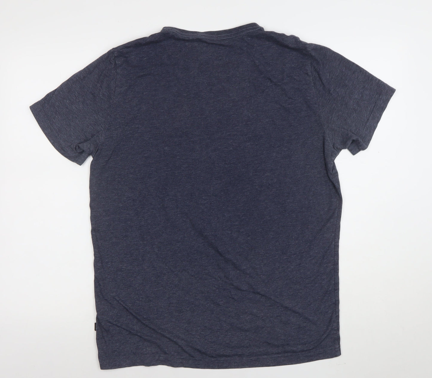 Puma Men Blue Regular Fit Crew Neck Short Sleeve Sports T-Shirt M
