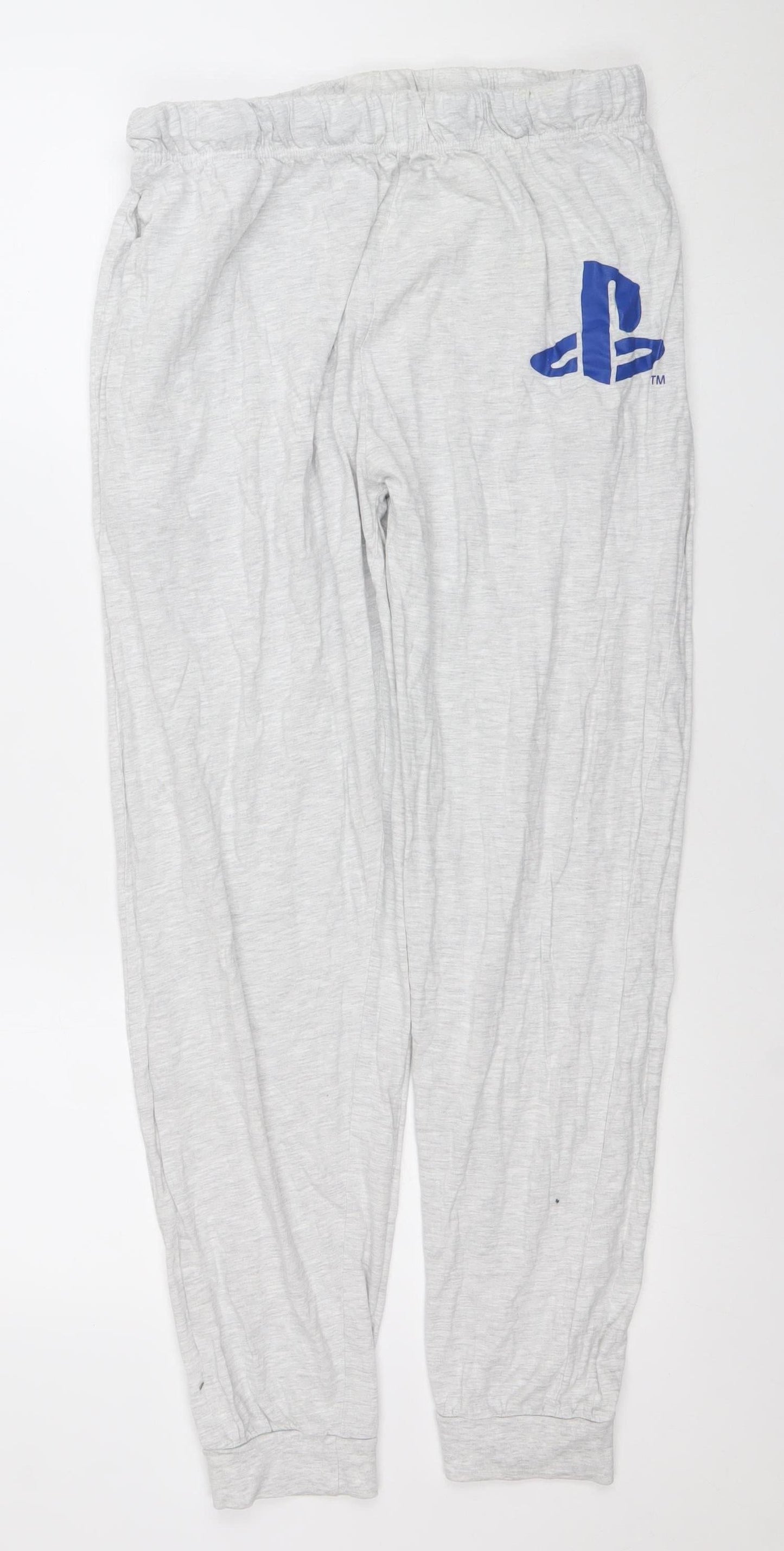 Primark Men’s Grey PlayStation Lounge Pants L Cotton Blend