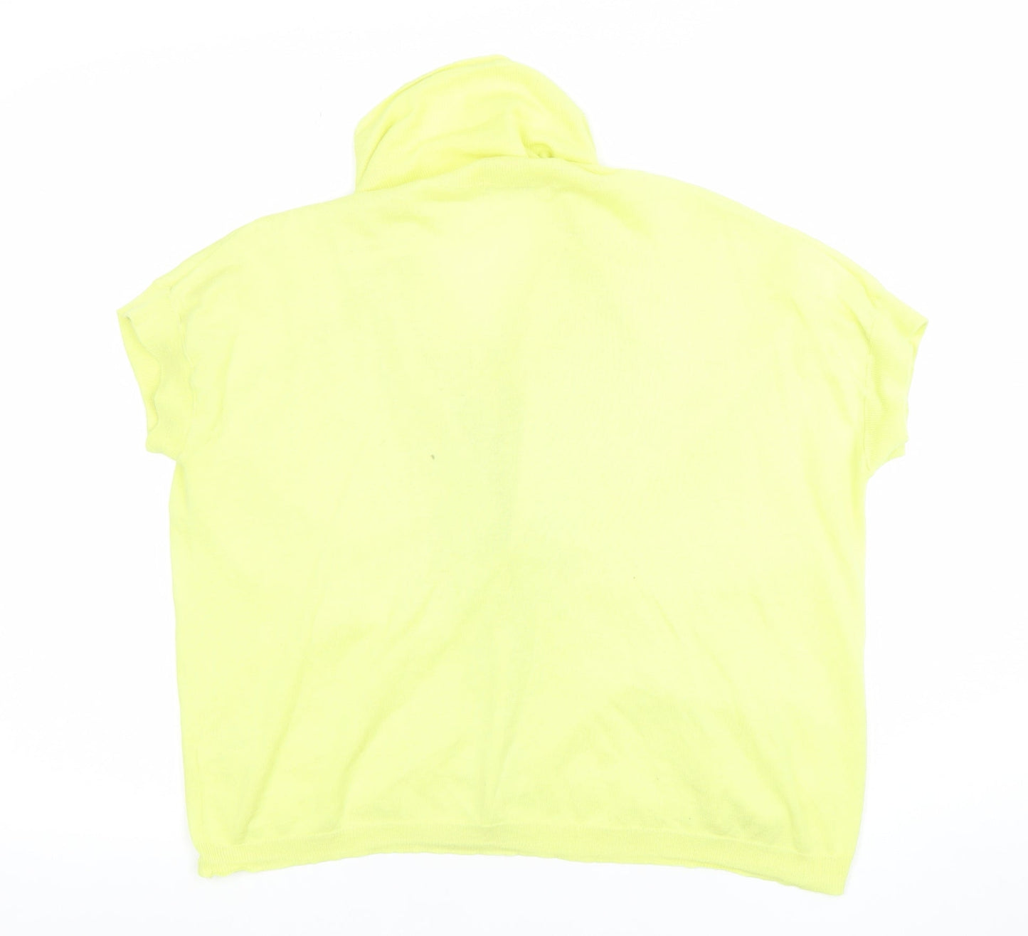 Sandwich Women’s Yellow Short Sleeve Cotton Button Blouse L