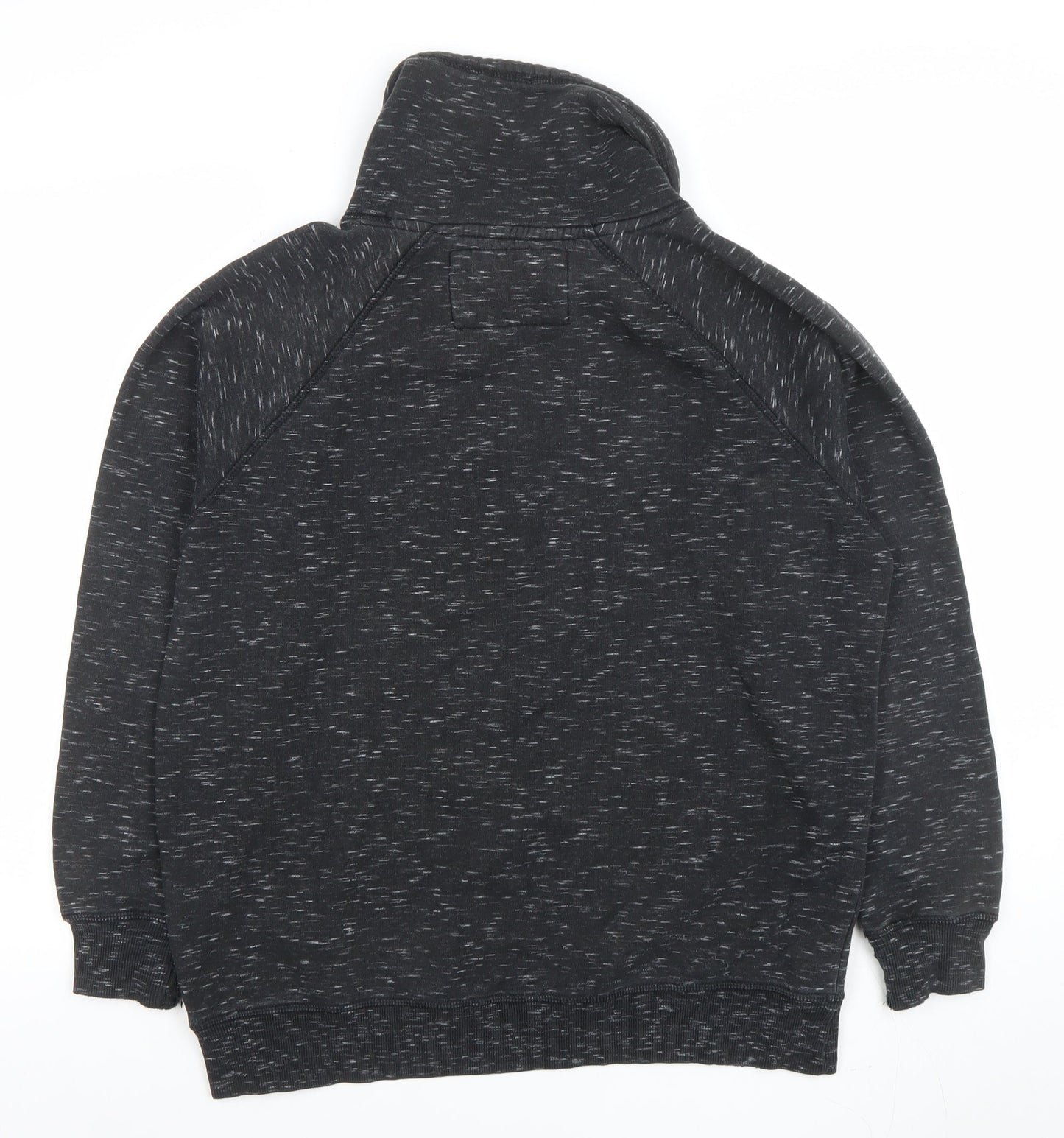 Pull & Bear Men's Black High Neck Pullover Sweatshirt Size M