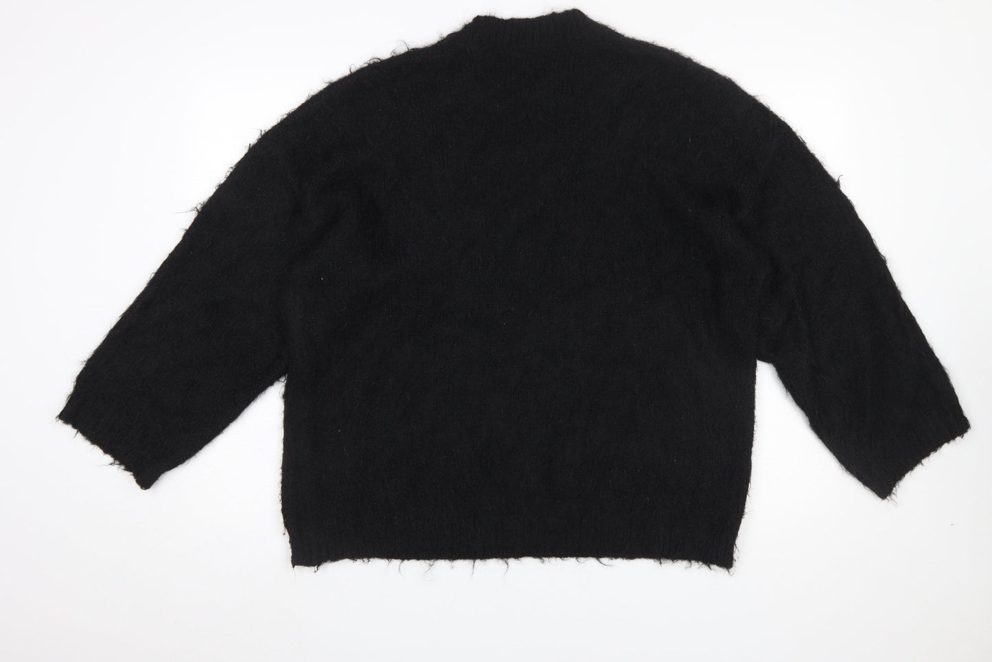 ASOS DESIGN Women's Black Relaxed Knit Pullover Jumper Size S
