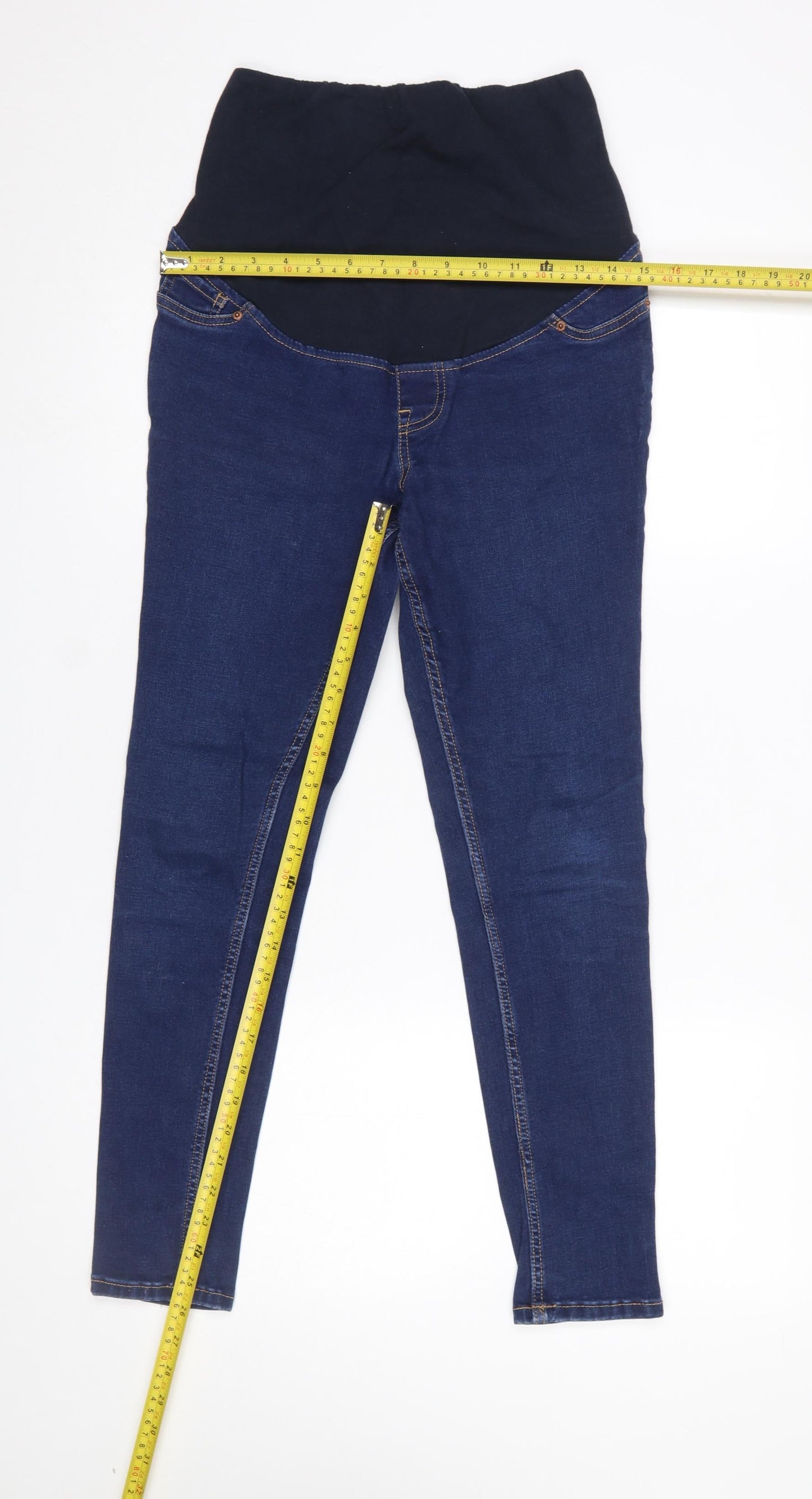 New Look Maternity Blue Skinny Lift & Shape Jeans UK 8 Slim Fit