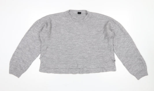Urban Outfitters Women's Grey Chunky Knit Pullover Jumper Size M