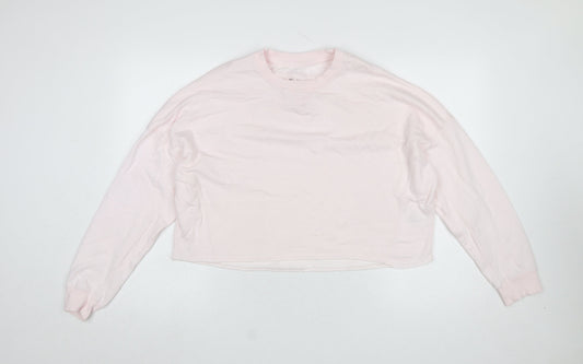 River Island Women Pink Relaxed Pullover Sweatshirt Size S