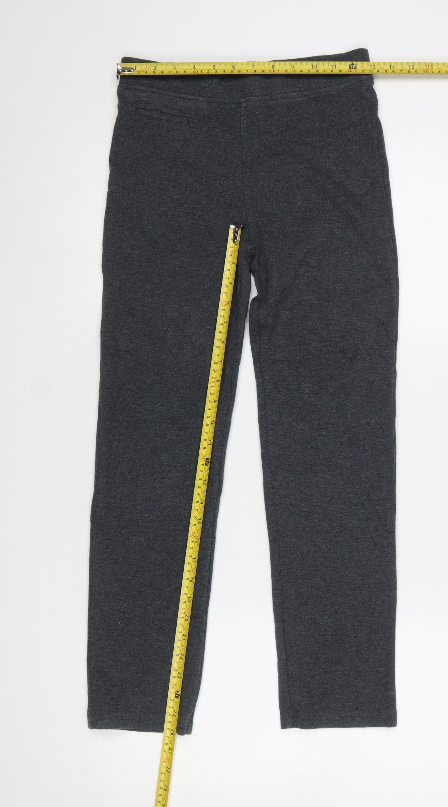 Dunnes Stores Girls Grey Cotton Blend Jegging Trousers 12-13 Years