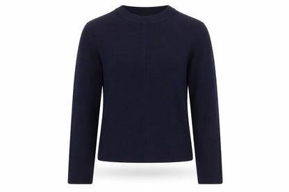 Next Women Blue Cotton Blend Crew Neck Jumper Size S