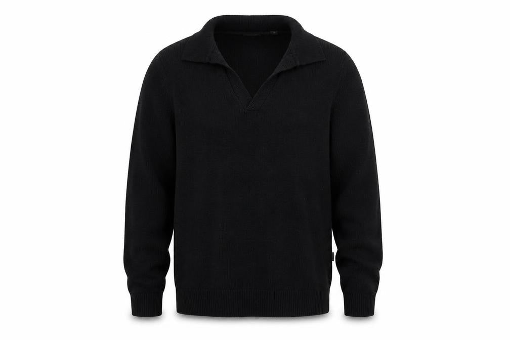 ONLY & SONS Men’s Black Cotton Blend V-Neck Pullover Jumper M
