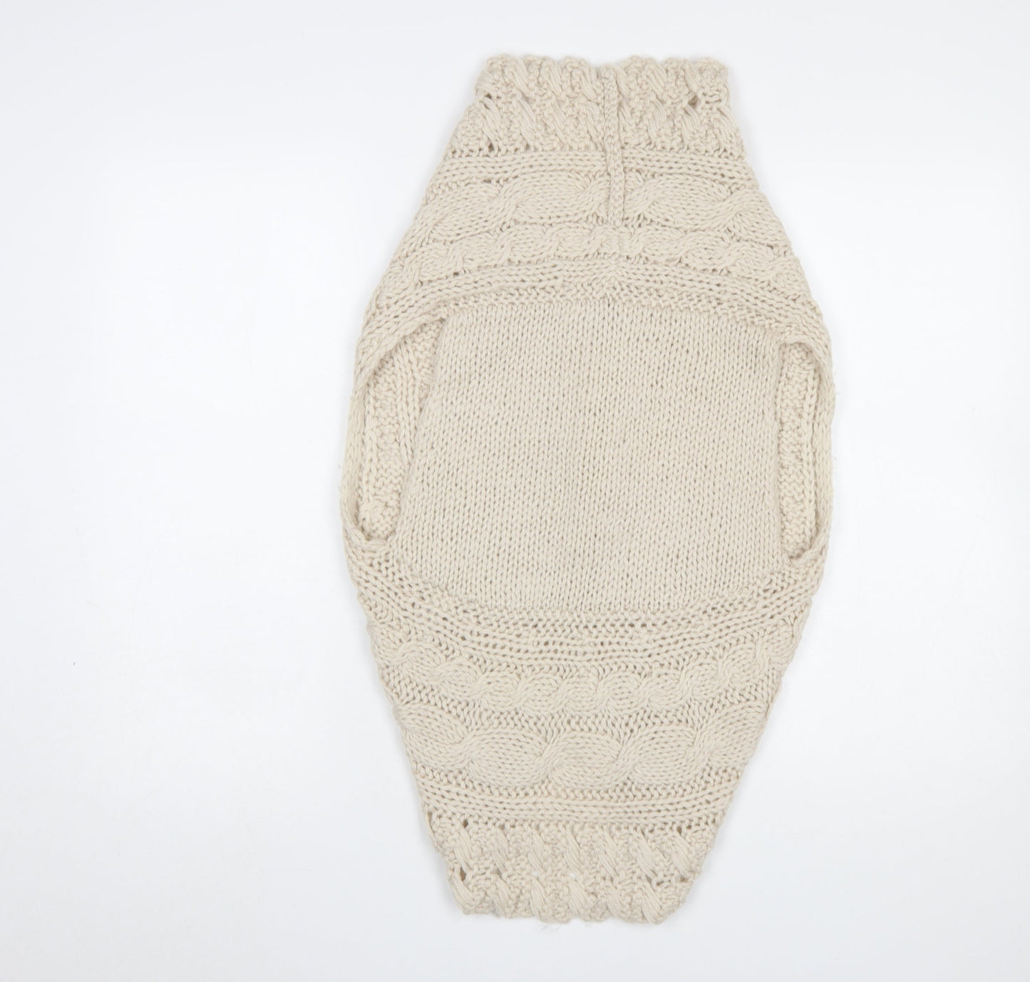 Vanilla Sands Women Beige Chunky Knit Sleeveless Shrug Size 10