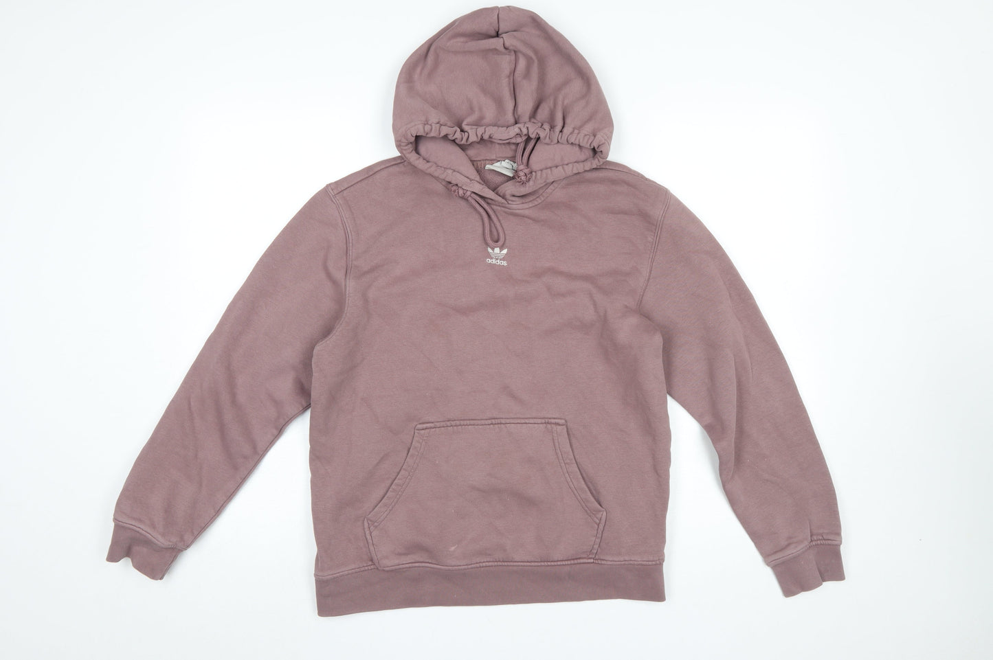 Adidas Women Purple Pullover Hoodie Cotton Blend UK 12 Excellent
