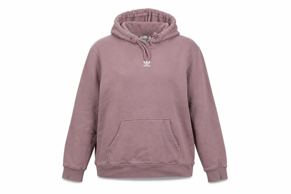 Adidas Women Purple Pullover Hoodie Cotton Blend UK 12 Excellent