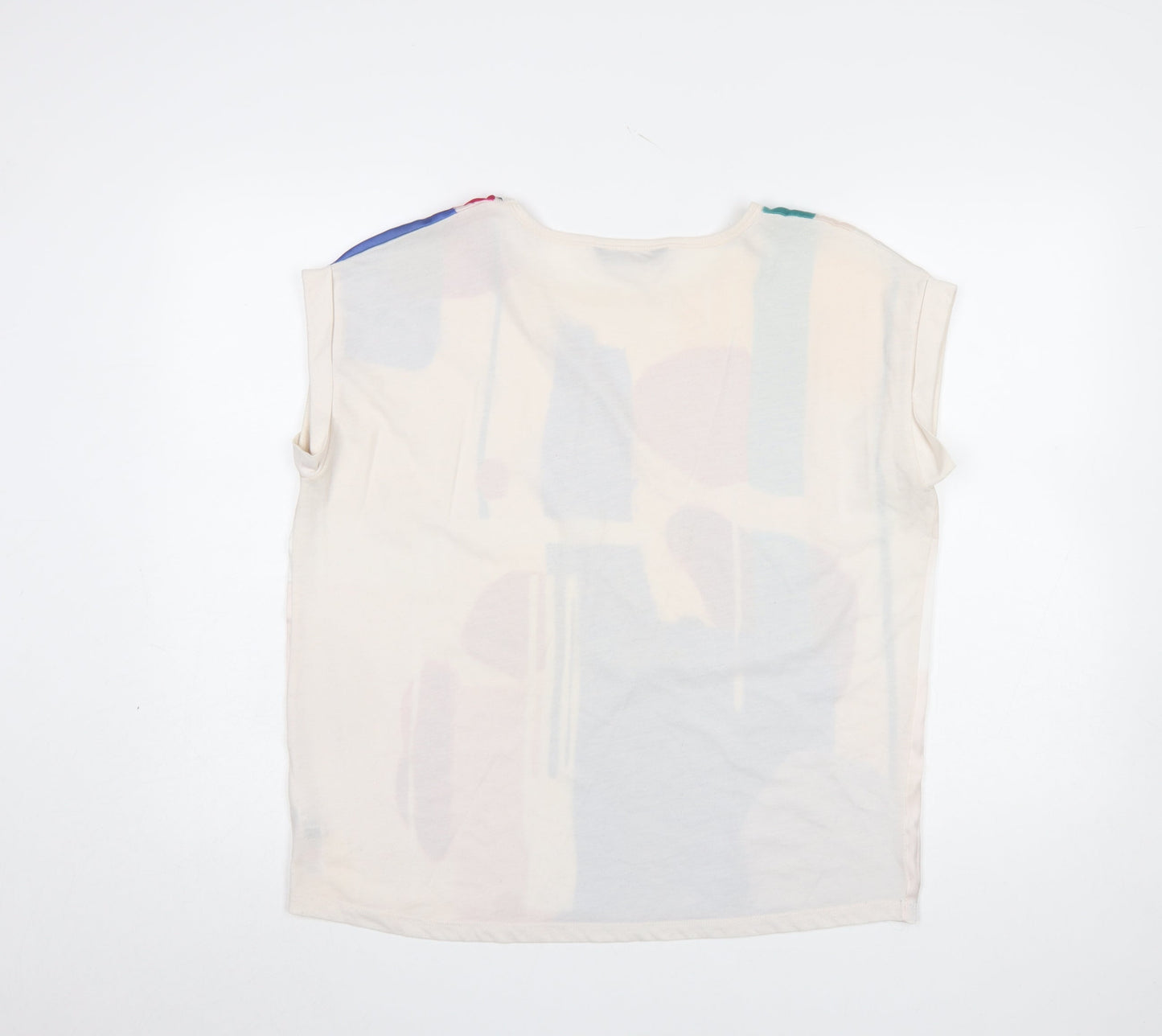 Dunnes Stores Womens Multicoloured Abstract Print Blouse Size 14