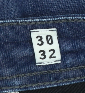 Jack & Jones Men's Blue Straight Regular Fit Denim Jeans 30W 32L