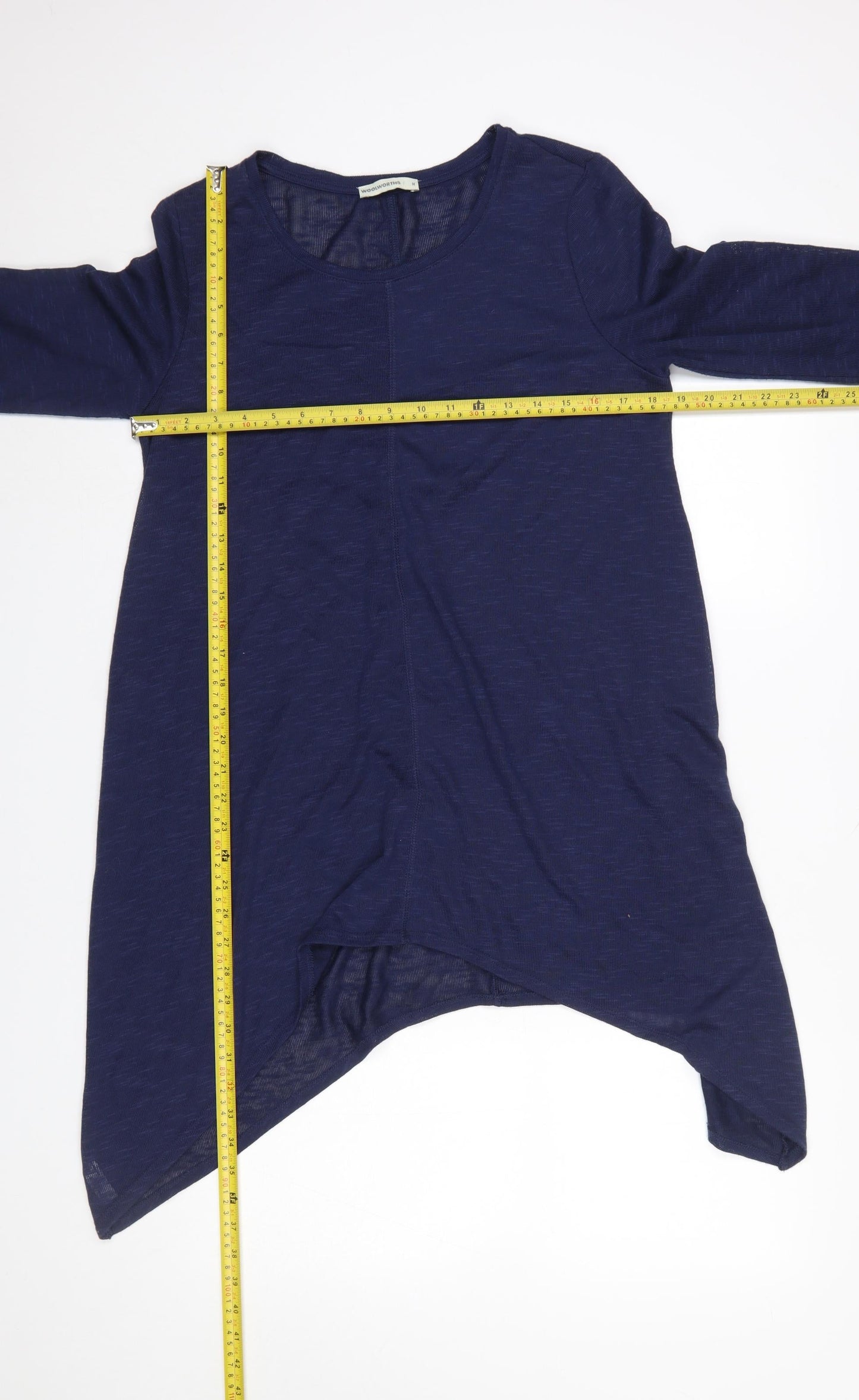 Woolworths Women’s Blue Medium Tunic Jumper Long Sleeve Relaxed Fit