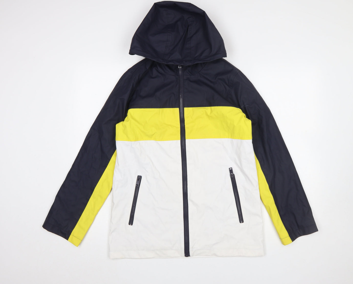 Topshop Women’s Multicoloured Hooded Windbreaker Jacket Size 8