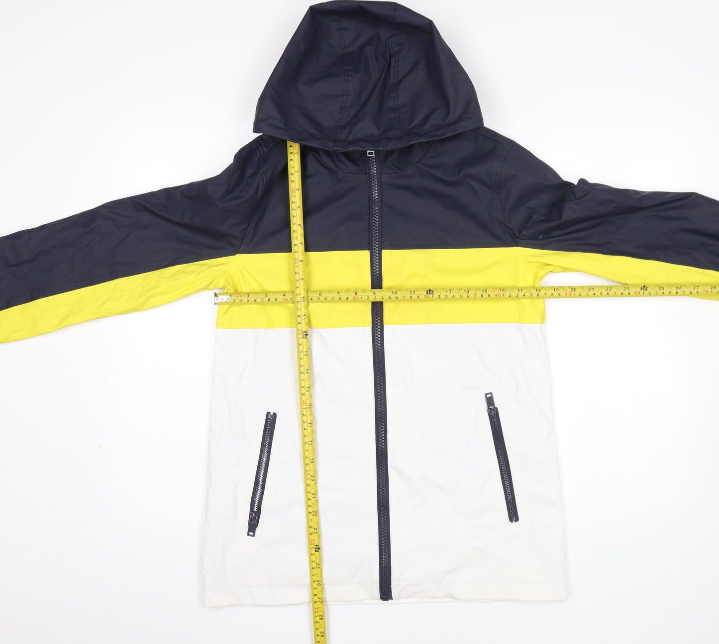 Topshop Women’s Multicoloured Hooded Windbreaker Jacket Size 8