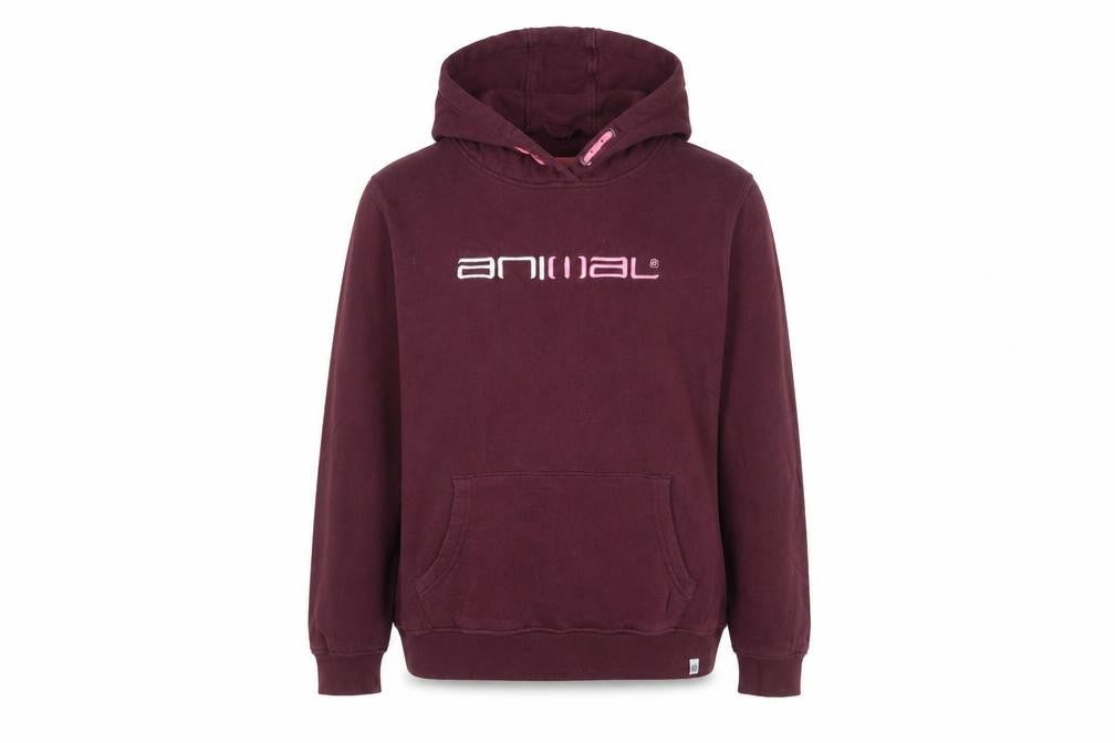 Animal Girls Brown Pullover Hoodie 13 Years Logo Fleece Cotton