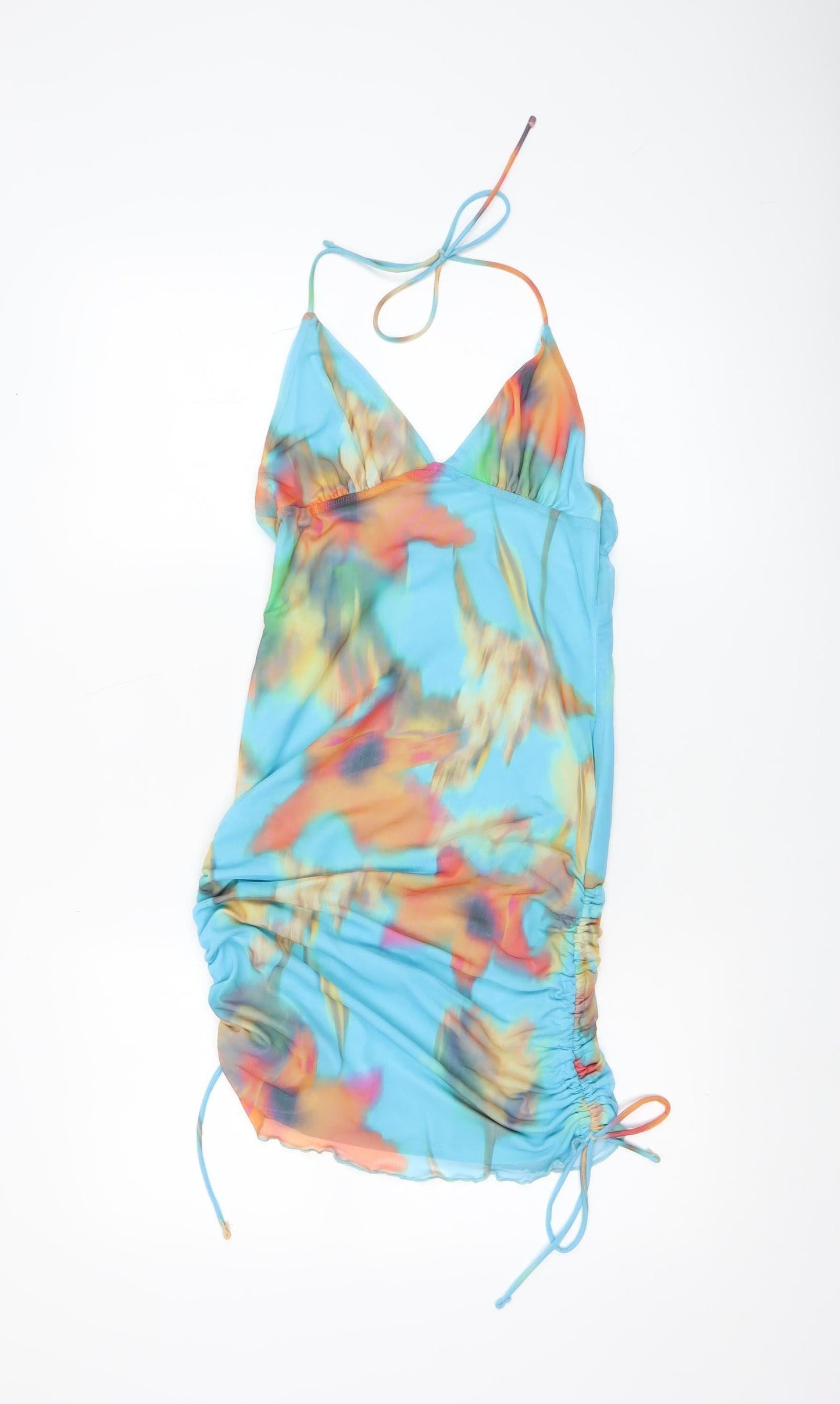 Bershka Women’s Multicoloured Floral Bodycon Mini Dress M