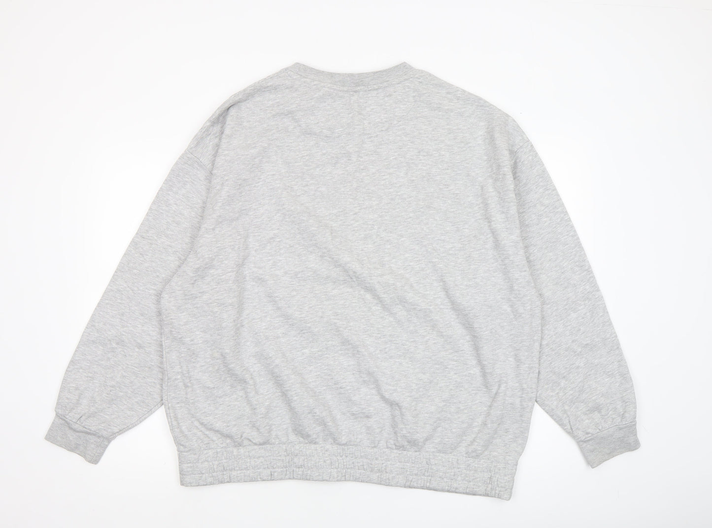 U.S. Polo Assn. Women's Grey Marl XL Pullover Sweatshirt