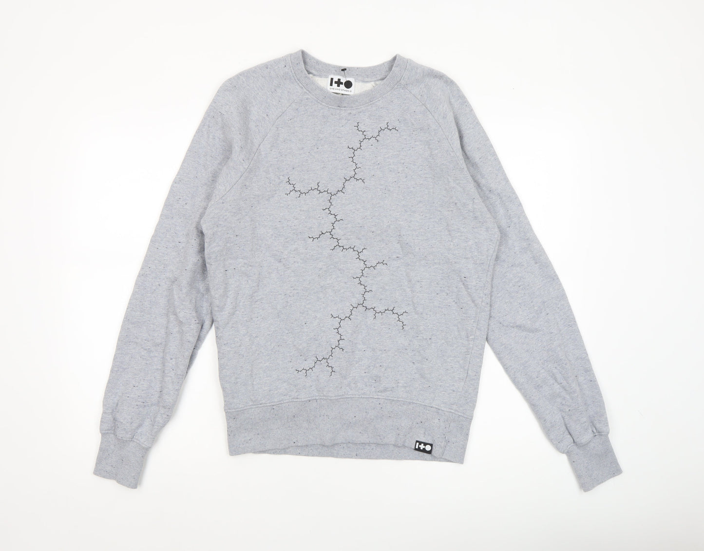 One and Other.io Women's Grey Organic Cotton Pullover Sweatshirt XS