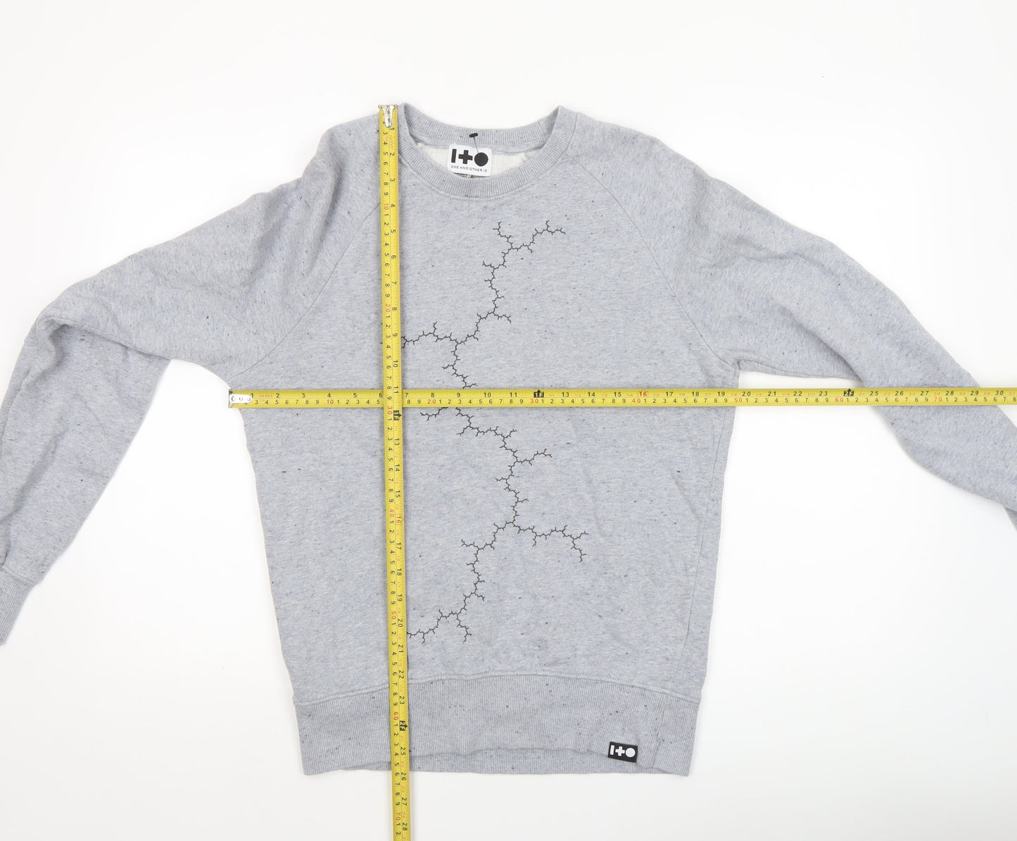 One and Other.io Women's Grey Organic Cotton Pullover Sweatshirt XS