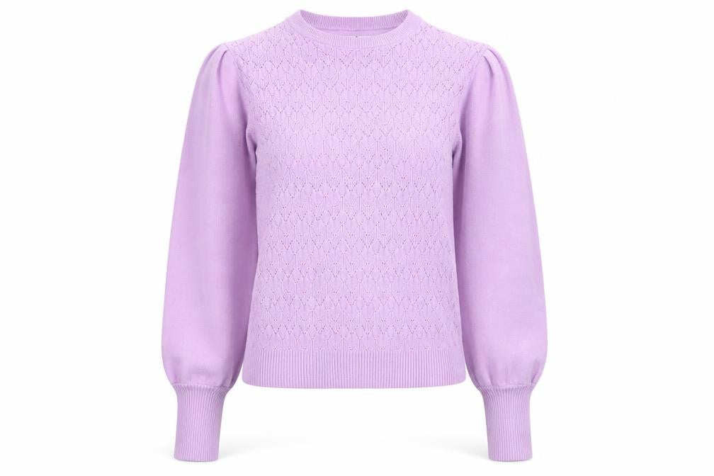 Warehouse Women’s Purple Knit Crew Neck Pullover Jumper M