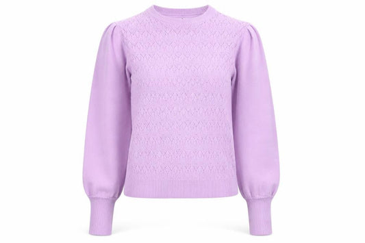 Warehouse Women’s Purple Knit Crew Neck Pullover Jumper M