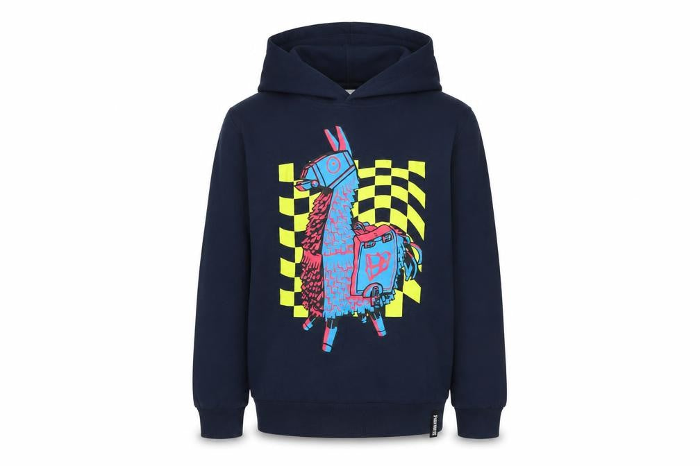 Guppy Boys Navy Fortnite Hoodie 11-12 Years Pullover Cotton Graphic Print