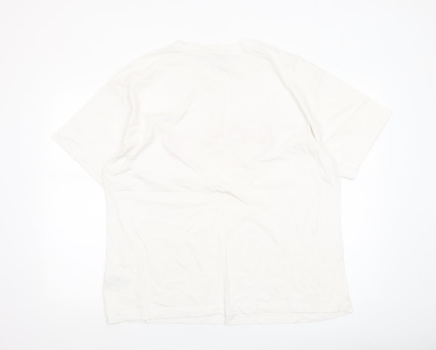 Marks and Spencer Women's White NYC Graphic Cotton T-Shirt Size 16