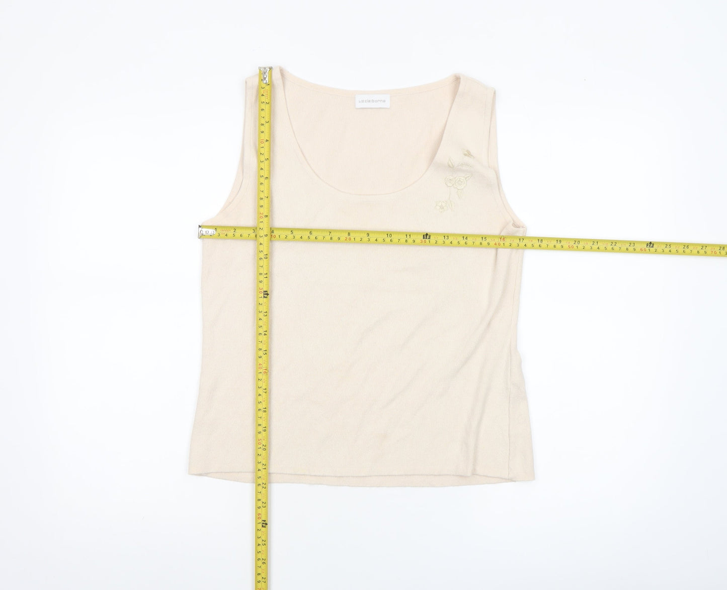 Liz Claiborne Women’s Beige Sleeveless Knit Tank Top M
