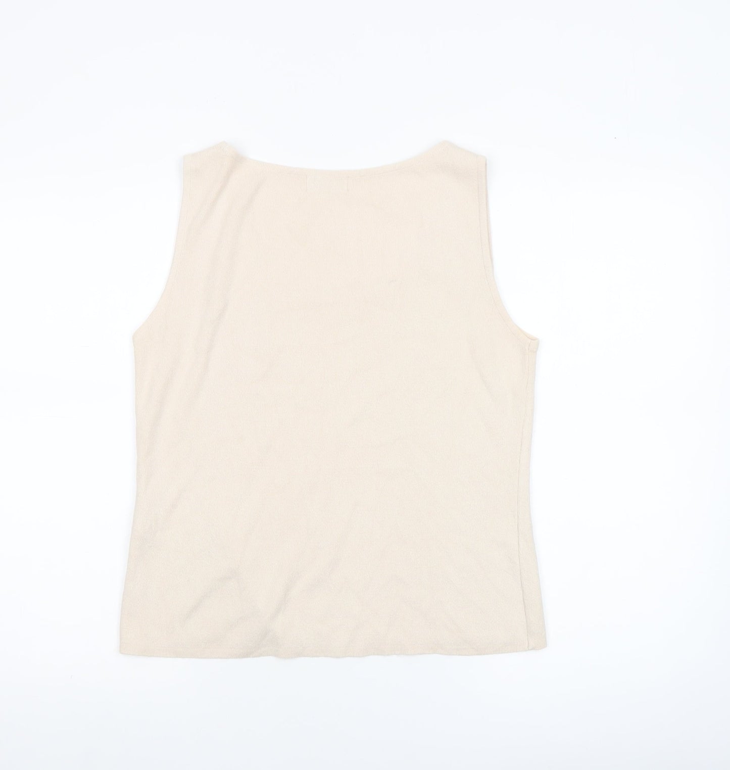Liz Claiborne Women’s Beige Sleeveless Knit Tank Top M