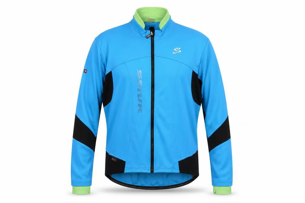 Spiuk Men's Blue 3XL Cycling Softshell Track Jacket Windproof