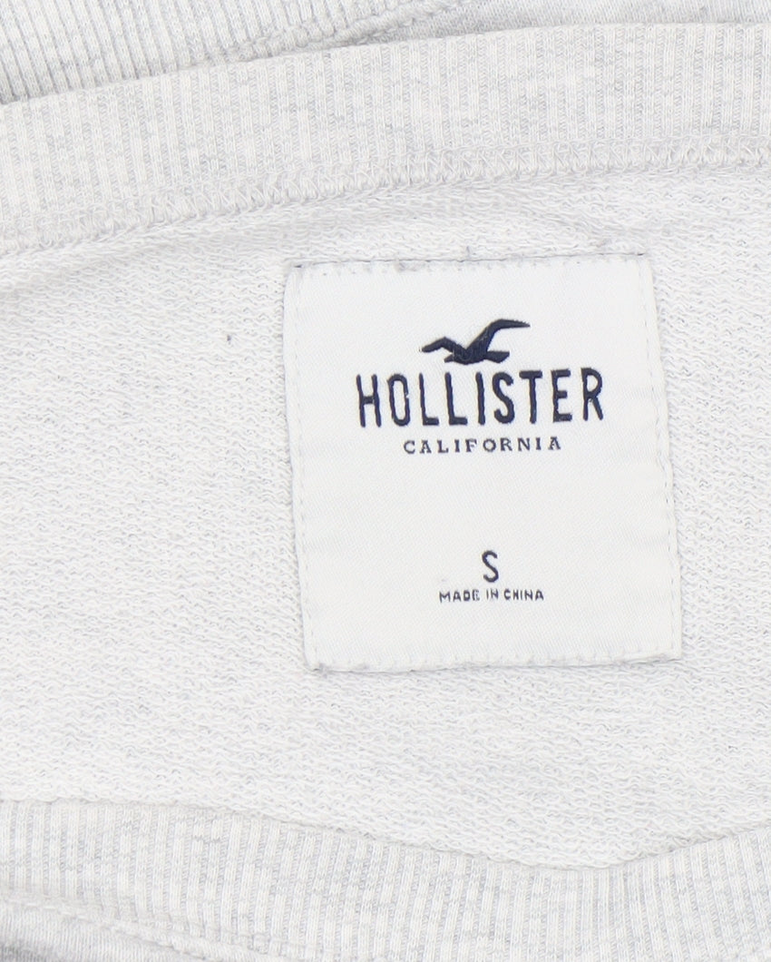 Hollister Women's Grey Small Pullover Sweatshirt Crew Neck Long Sleeve