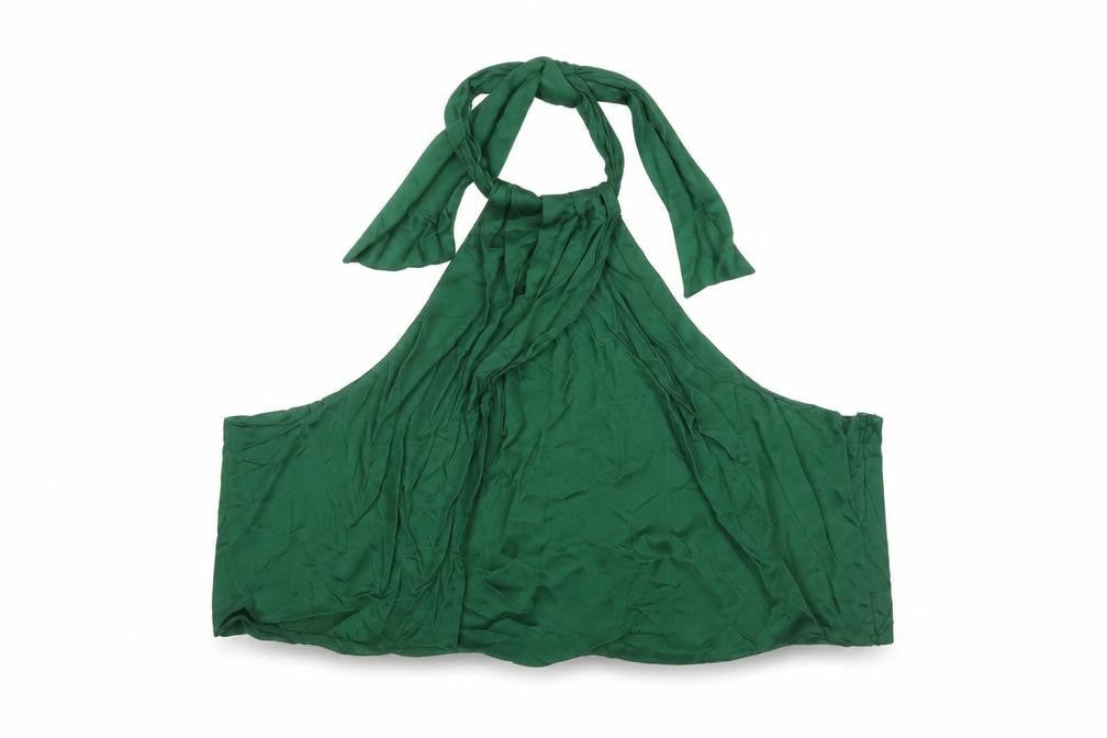 H&M Women Green Halter Neck Camisole Tank Top XL