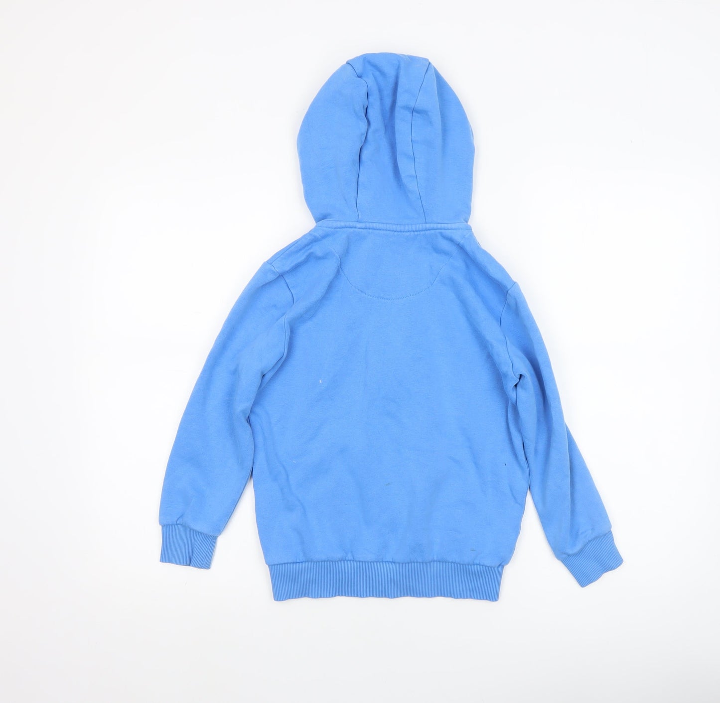 F&F Boys Blue Full Zip Hoodie 7-8 Years Cotton Blend Casual