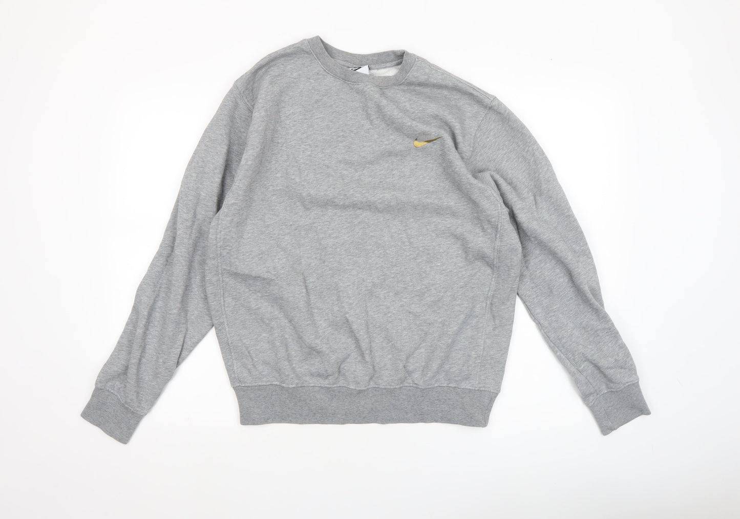 Nike Men's Grey Small Crew Neck Pullover Sweatshirt