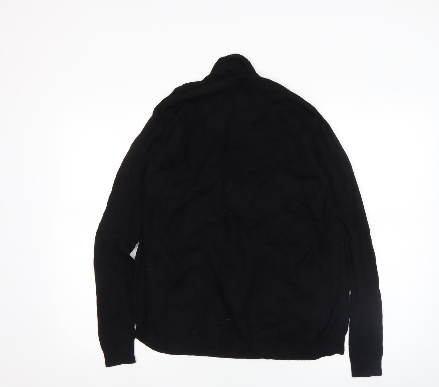 Mango Women’s Black Viscose Knit Long Sleeve Cardigan Size 8