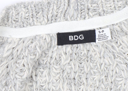 Additional view of BDG Women's Grey Chunky Knit Open Cardigan, size S