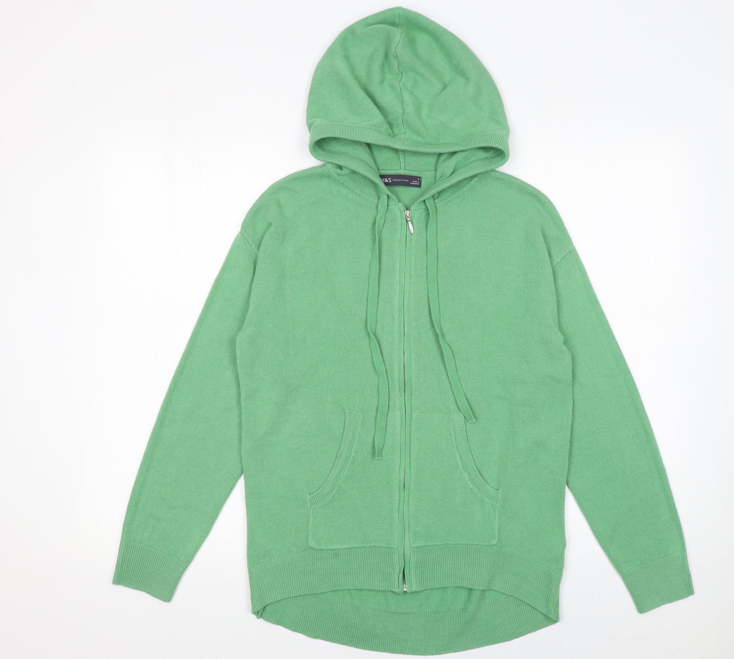 Marks and Spencer Women’s Green Full Zip Hooded Jumper Size S