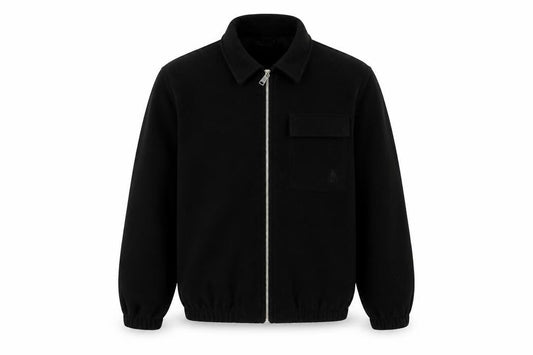 Burton Menswear London Men’s Black Fleece Zip Jacket M Regular Fit